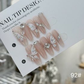 Handmade Wear Armor Fairy Light Luxury Three-dimensional (Option: Pink Prolate Ellipse-M)